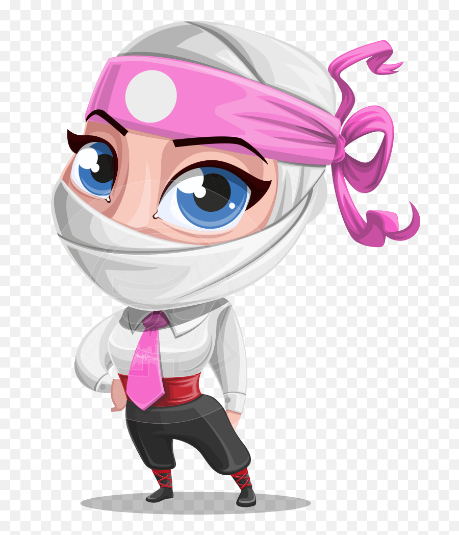 Ninja Mask Drawing - Ninja Cartoon Girl Png,Ninja Mask Png