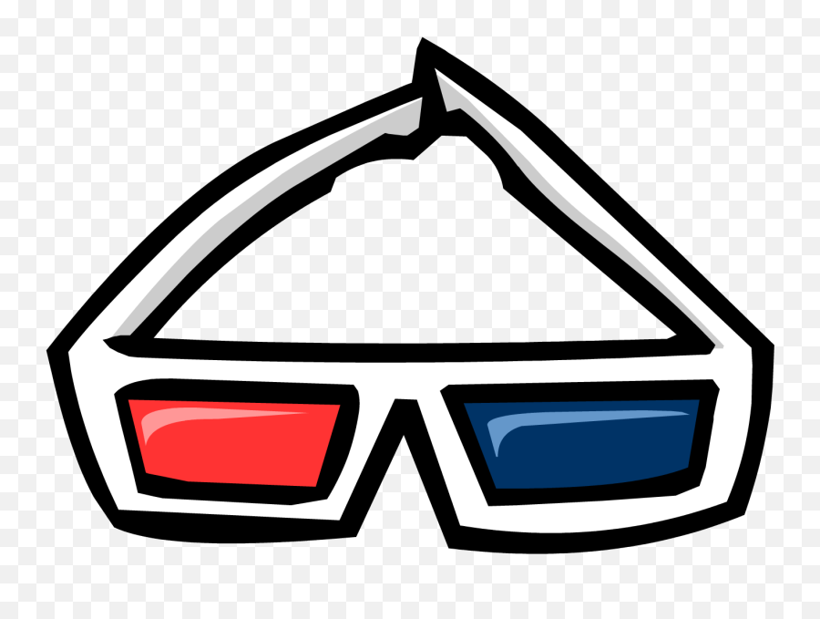3d Glasses Transparent Hd Png Download - 3d Glasses Club Penguin Transparent,Clout Glasses Png