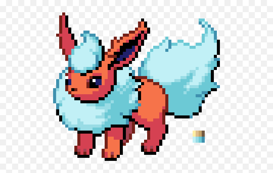 Download Flareon Pixel Art Hd Png - Uokplrs Pixel Art Flareon 8 Bit,Flareon Png