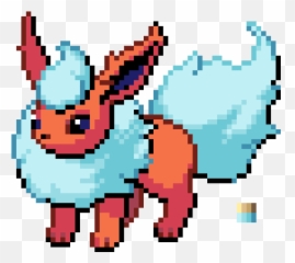 Download Flareon Pixel Art Hd Png - Uokplrs Pixel Art Flareon 8 Bit,Flareon Png