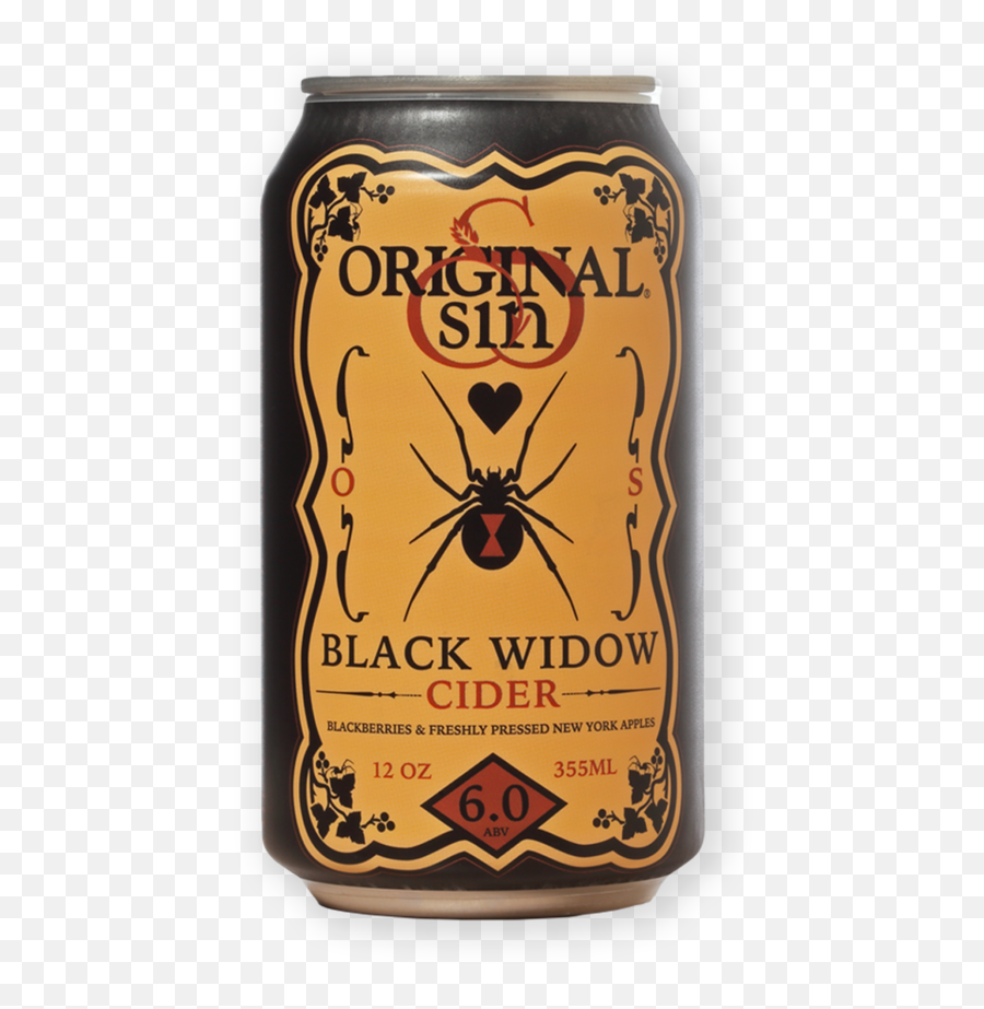 Original Sin Black Widow Cider - Original Sin Black Widow Cider Png,Black Widow Logo Png