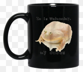 Wednesday My Dudes Frog Funny Meme - Serveware png