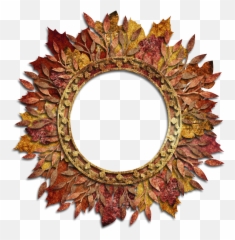 Fall Frame Png - Golden Border