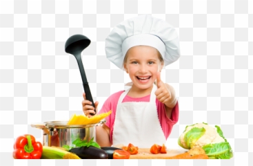 Download Hd Kids - Cooking Cooking Kid Transparent Png Image Kids In The Kitchen Pampered Chef,Cooking Png