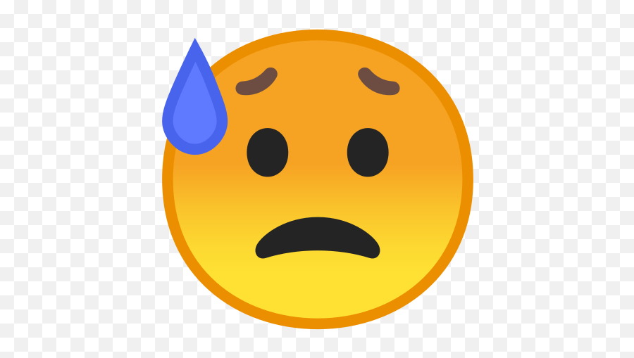 Sad But Relieved Face Emoji Meaning With Pictures From A - Sad Emoji Android Png,Sad Face Emoji Transparent