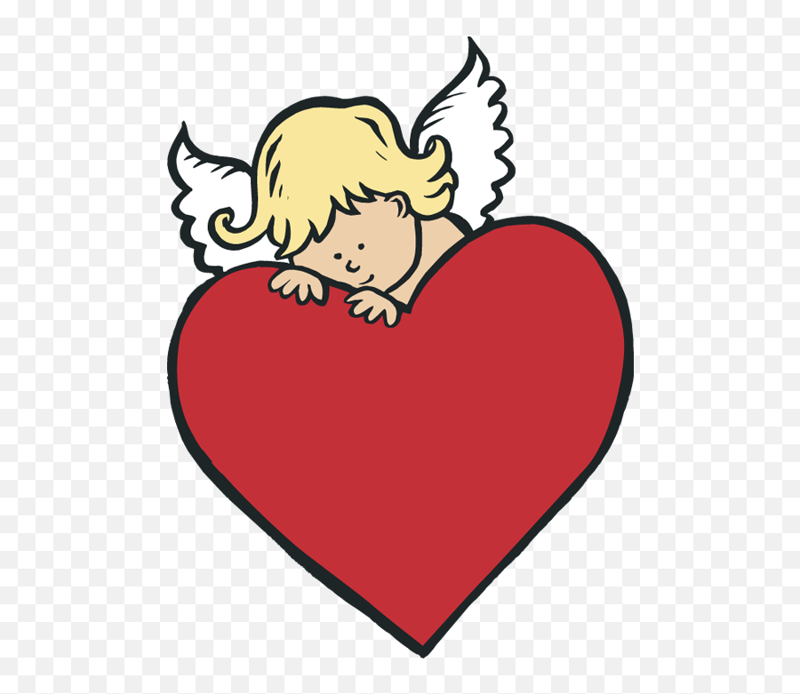 Hiding Behind Heart Png Cupid