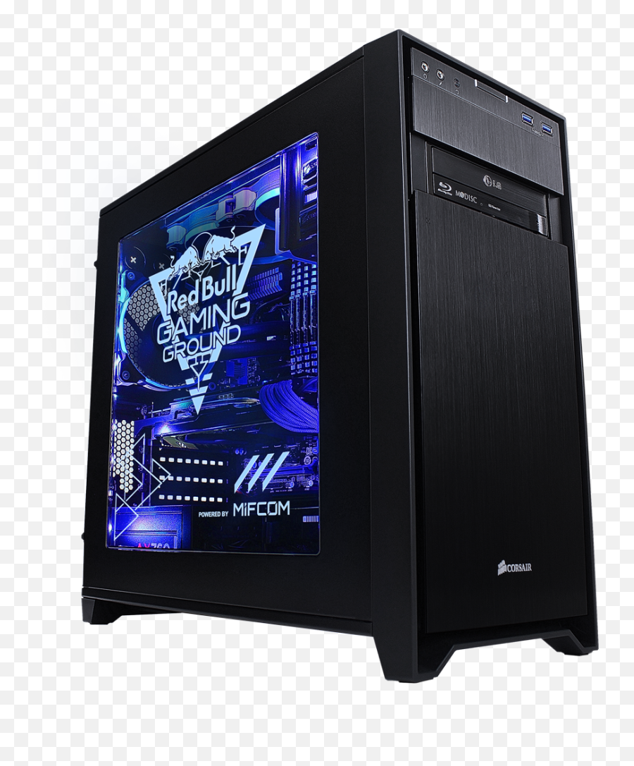Download Case Personal Component - Red Bull Gaming Pc Png,Transparent Computer Case