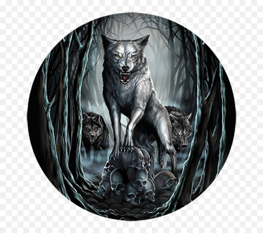 Download Wolf Skull - Dark Fantasy Wolf Art Png,Wolf Skull Png