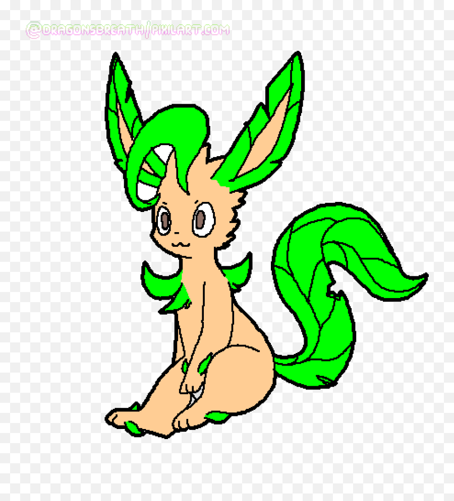 Pixilart - Shiny Leafeon By Datboix Animal Figure Png,Leafeon Transparent