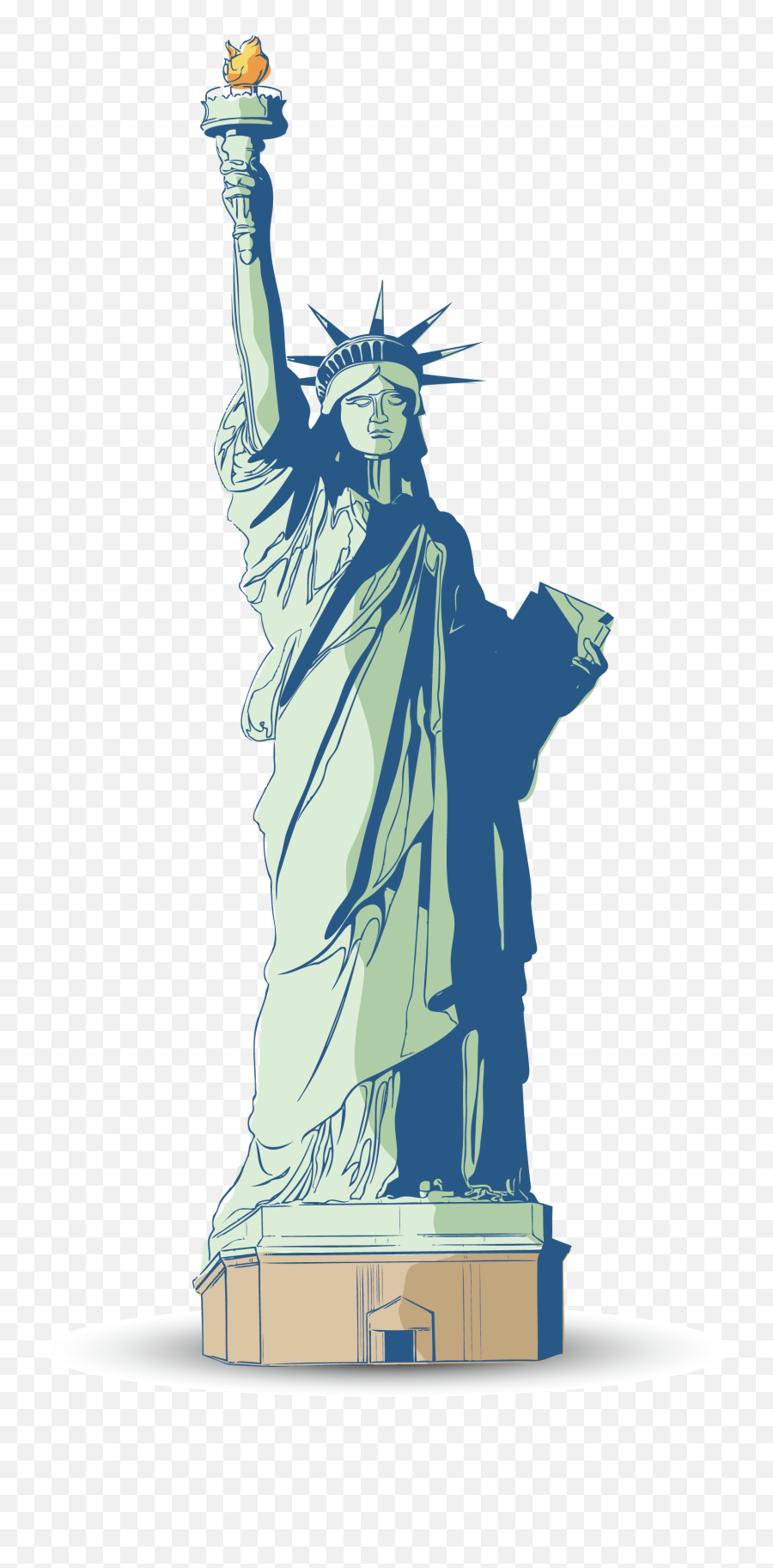 Statue Of Liberty Clip Art - Statue Of Liberty Vector Png,Statue Of Liberty Silhouette Png