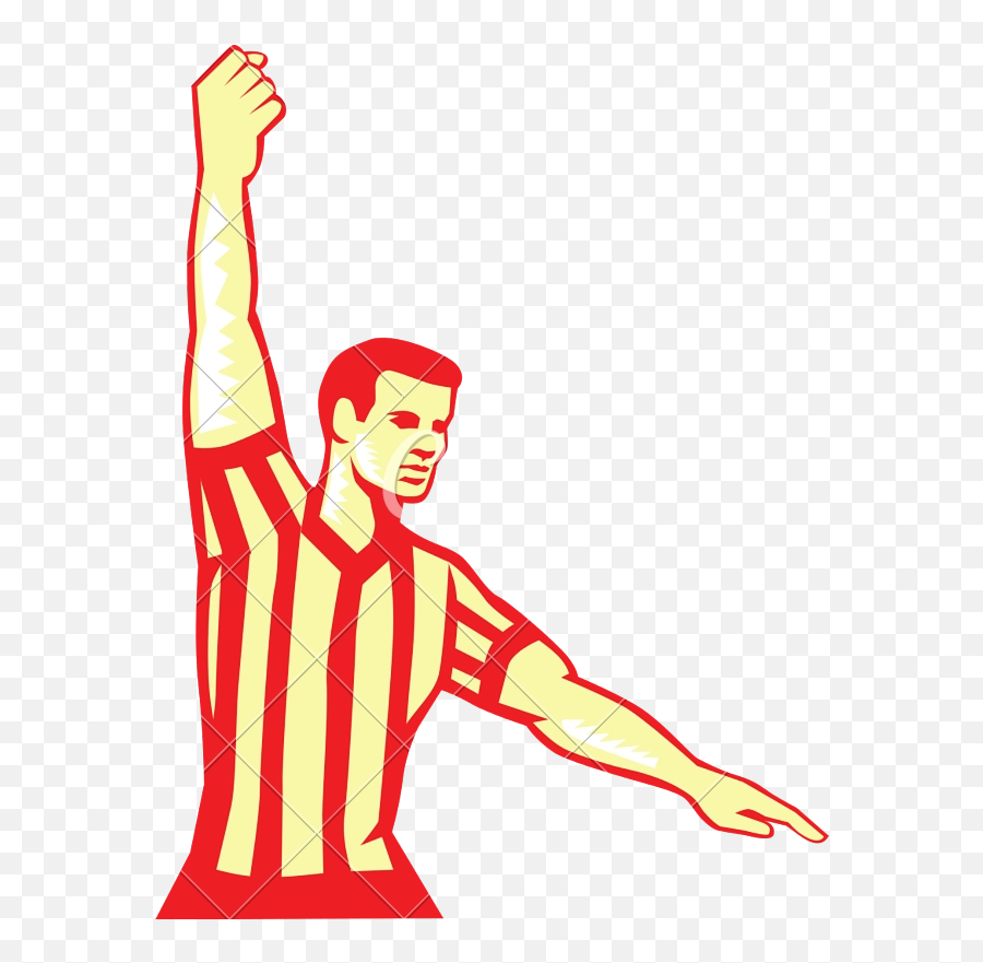 Basketball Referee Png Vector Clipart - Basketball Hand Signals Personal Foul,Referee Png