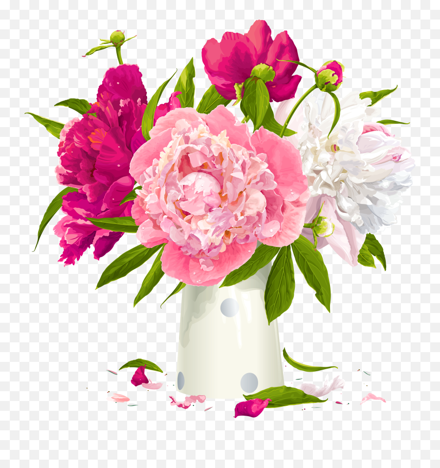 Free Flowers In A Vase Png Download Clip Art - Vase Of Flower Clipart,Vase Png