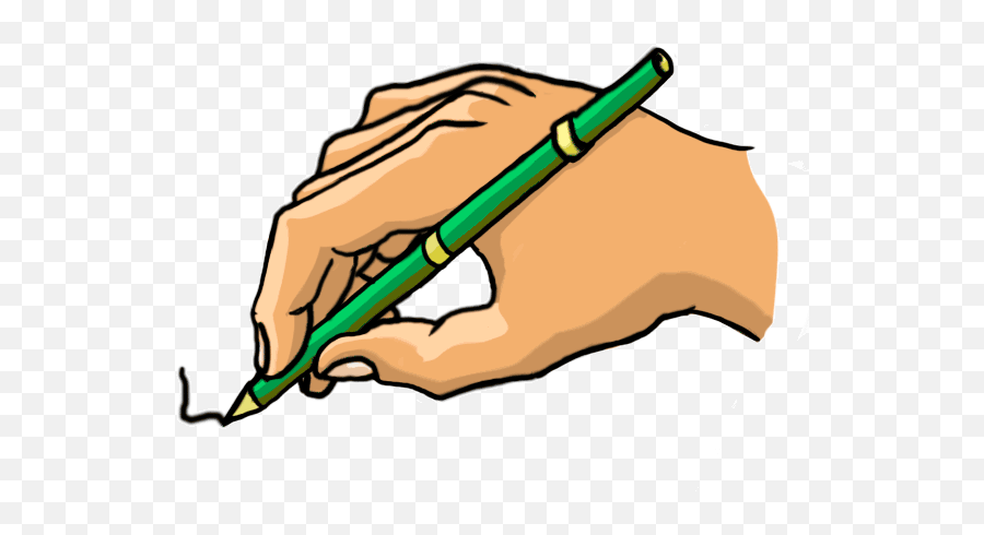 Writing Hand Clipart Png - Cartoon Hand With Pen,Writing Png