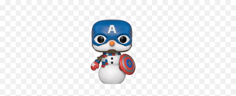 Covetly Funko Pop Marvel Captain America Snowman - Captain America Snowman Funko Pop Png,Snowman Icon