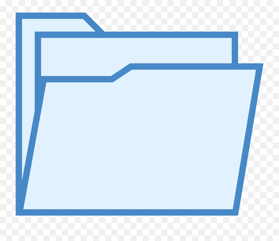 Download Hd Live Folder Icon - Icon Transparent Png Image Horizontal,Blue Folder Icon