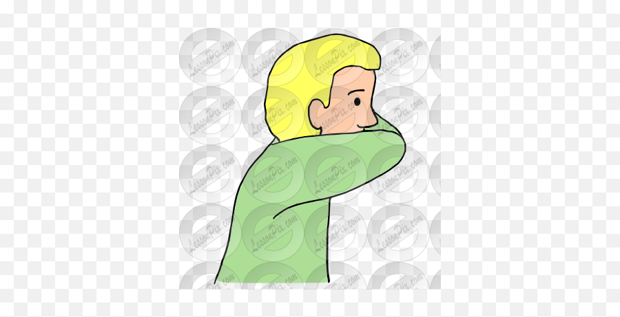 Cough In Elbow Picture For Classroom Therapy Use - Great Illustration Png,Elbow Icon