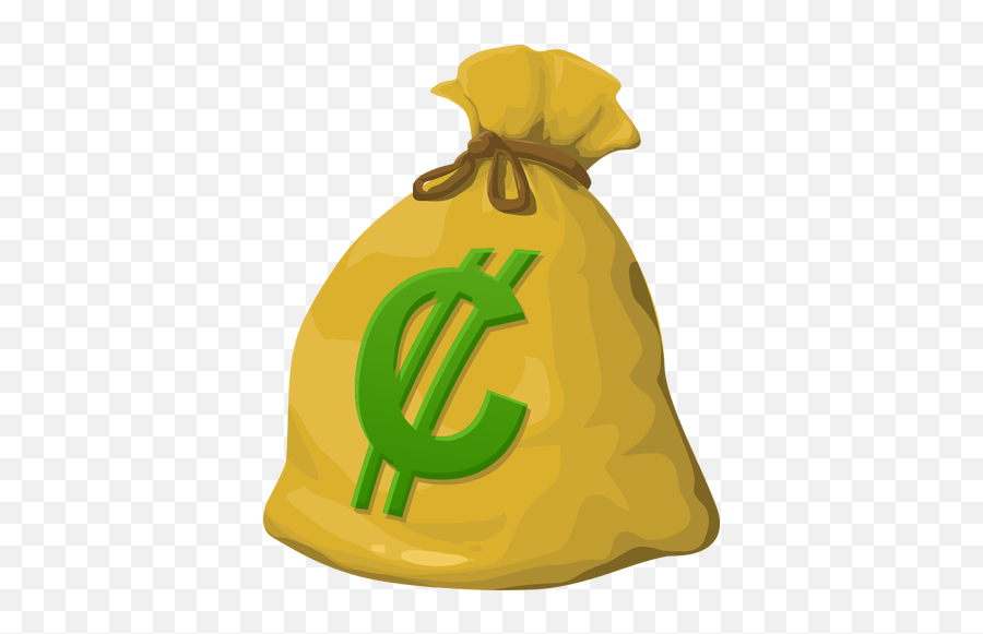 Money Bag Icon Public Domain Vectors - Sack Transparent Background Png,Bag Icon