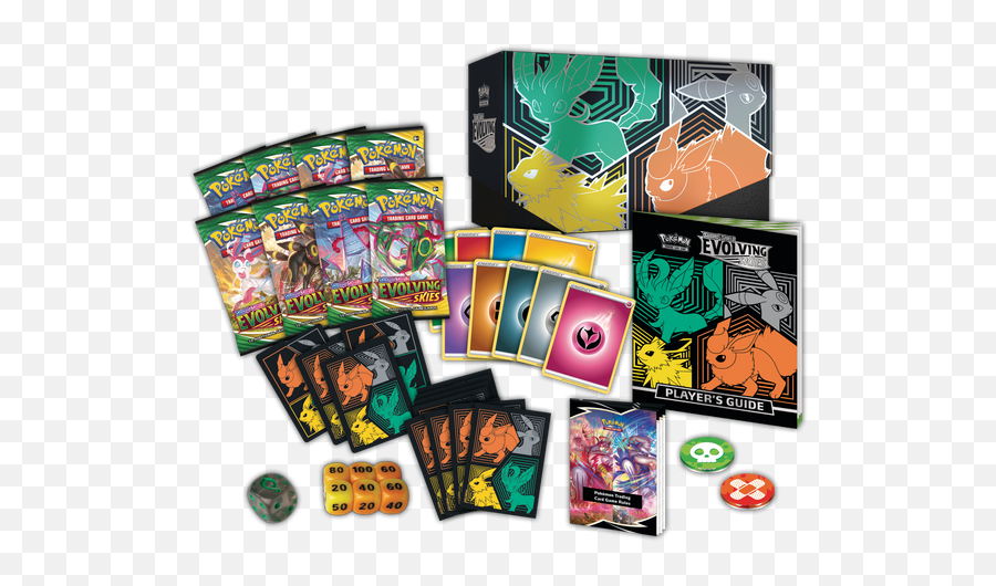 Sword U0026 Shield Evolving Skies Elite Trainer Box Leafeon Umbreon Jolteon Flareon - Pokemon Evolving Skies Elite Trainer Box Png,Umbreon Icon