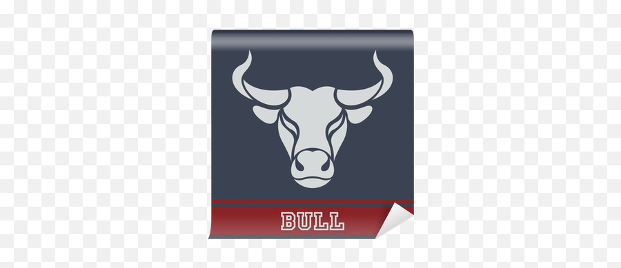 Bull Logo Wall Mural Pixers - Bull Png,Bull Logo Image