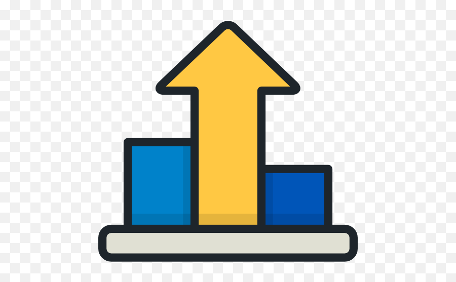 Arrow Business Stats Diagram Statistics Growth - School Icon With Light Blue Background Png,Advantages Icon