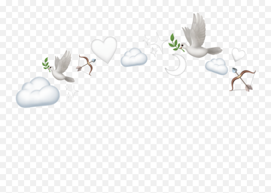 White Crown Emoji Cloud Clouds Stars - Illustration Png,Cloud Emoji Png