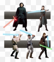 Kylo Ren U0026 Rey Epviii Vs Obiwan Epi Luke Epiv - Anakin Skywalker png
