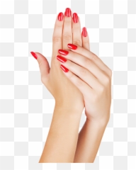Download Painted Light Nails Nail Manicure Hands Polish - Manicure Hands Png,Manicure Png