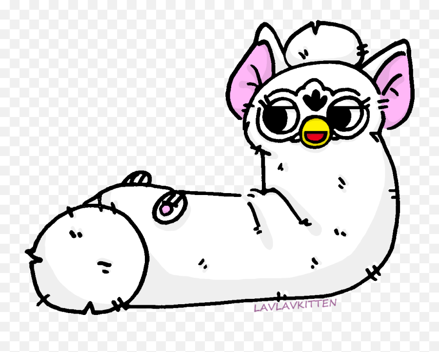 Download Long Furby 3 Hanging Out - Furby Drawing Png,Furby Png