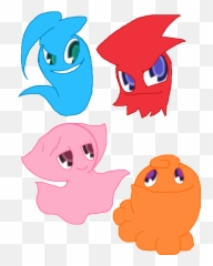 Pac Man Ghost Drawings Clipart - Ghostly Adventures png
