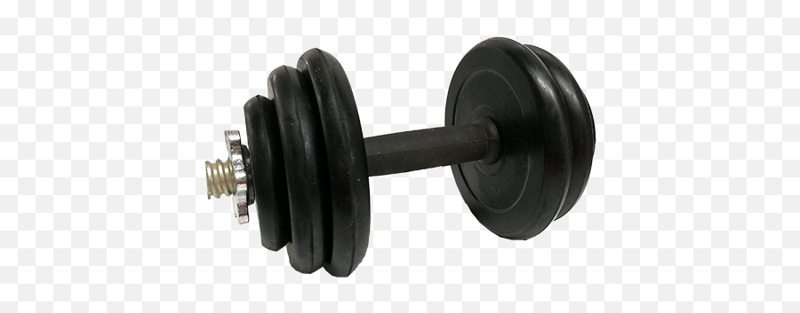 6kg Rubber Dumbell - Dumbbell Png,Dumbell Png