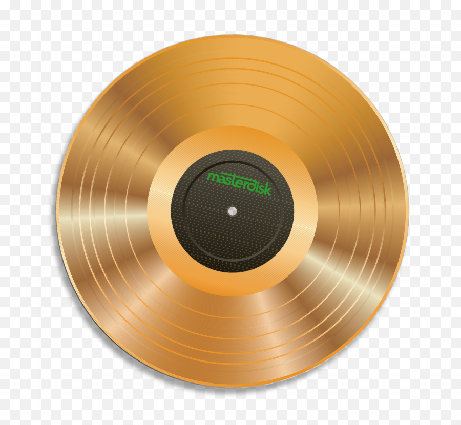 Download Masterdisk Gold Record - Vinyl Record Transparent Background Png,Vinyl Record Png