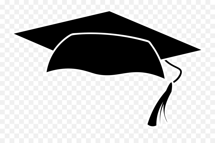 Library Of Black Graduation Cap Freeuse - Transparent Background Graduation Cap Clipart Png,Grad Hat Png