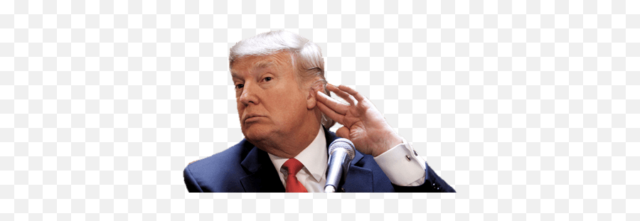 Donald Trump Listening Png Transparent - Donald Trump,Trump Png