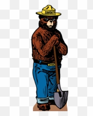 Smokey The Bear Transparent Png - Draw Smokey The Bear,Smokey Png
