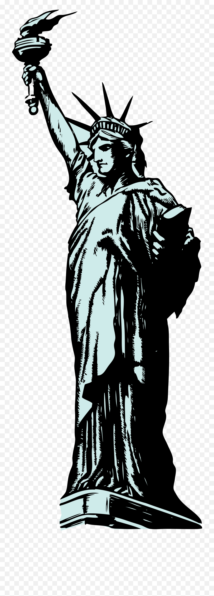 Statue Of Liberty Clipart No Background - Statue Of Liberty Clipart Transparent Png,Statue Of Liberty Transparent Background