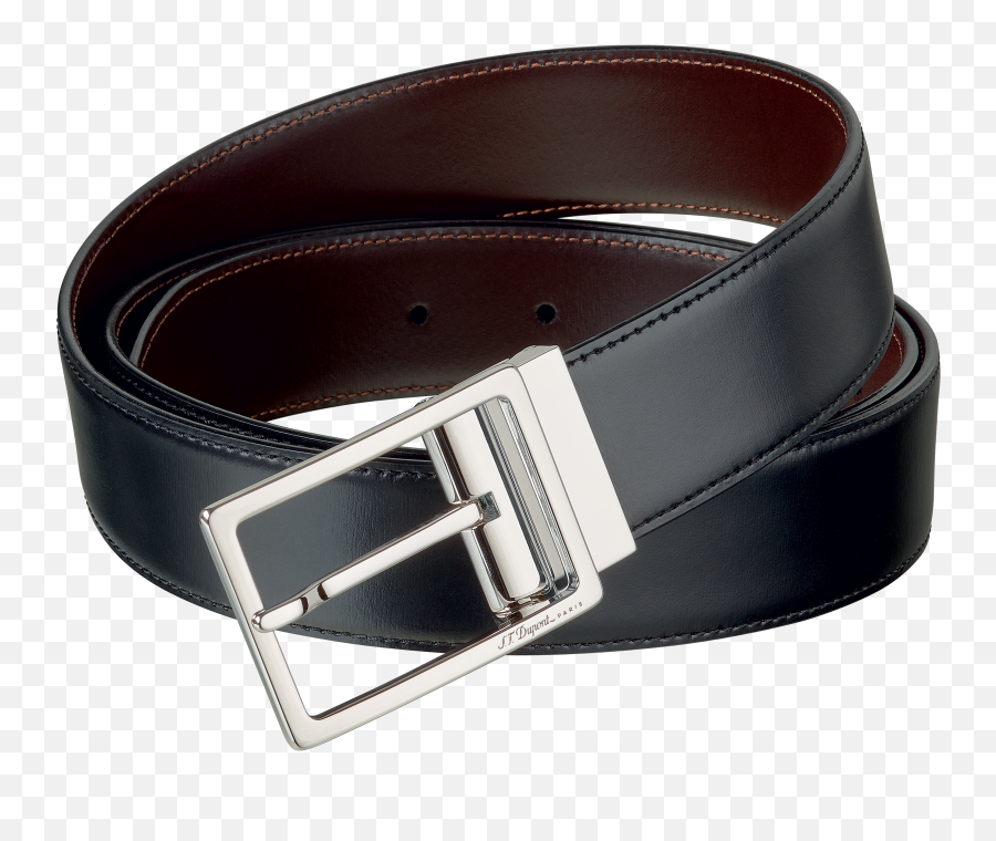 Palladium And Leather Finish Auto Reversible Buckle Business Belt - 35 Mm Belt Png,Belt Buckle Png