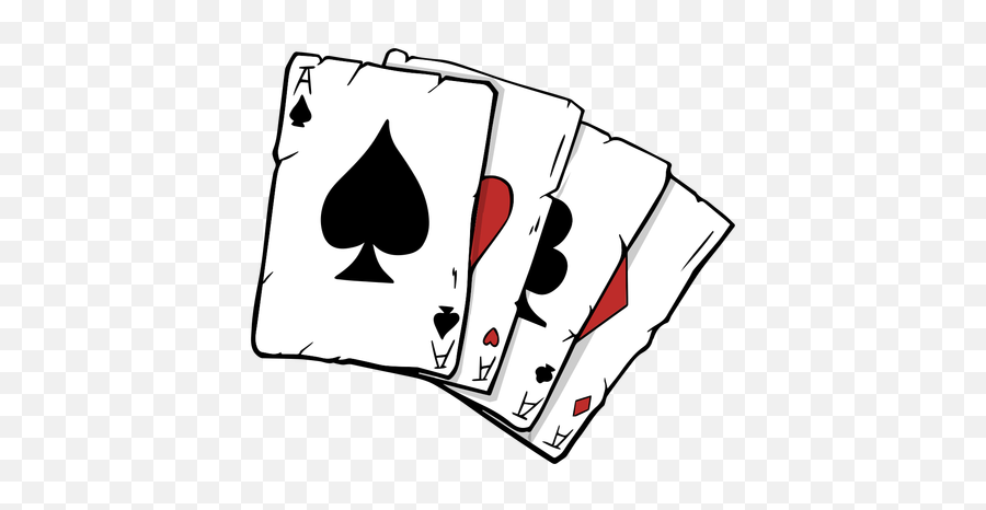 Poker Cards Four Aces Illustration - Cartas Las Vegas Png,Cards Png