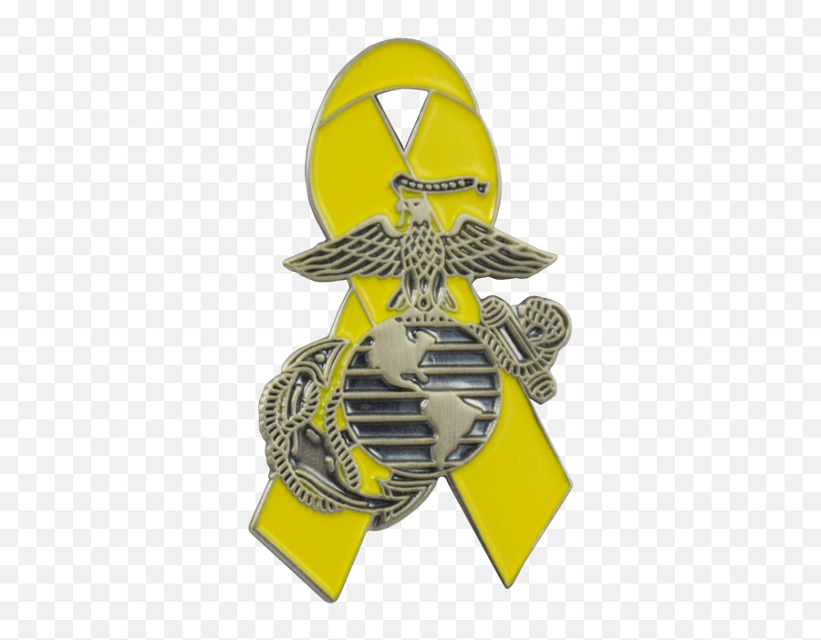 Yellow Ribbon With Ega Pin - Medal Png,Yellow Ribbon Png