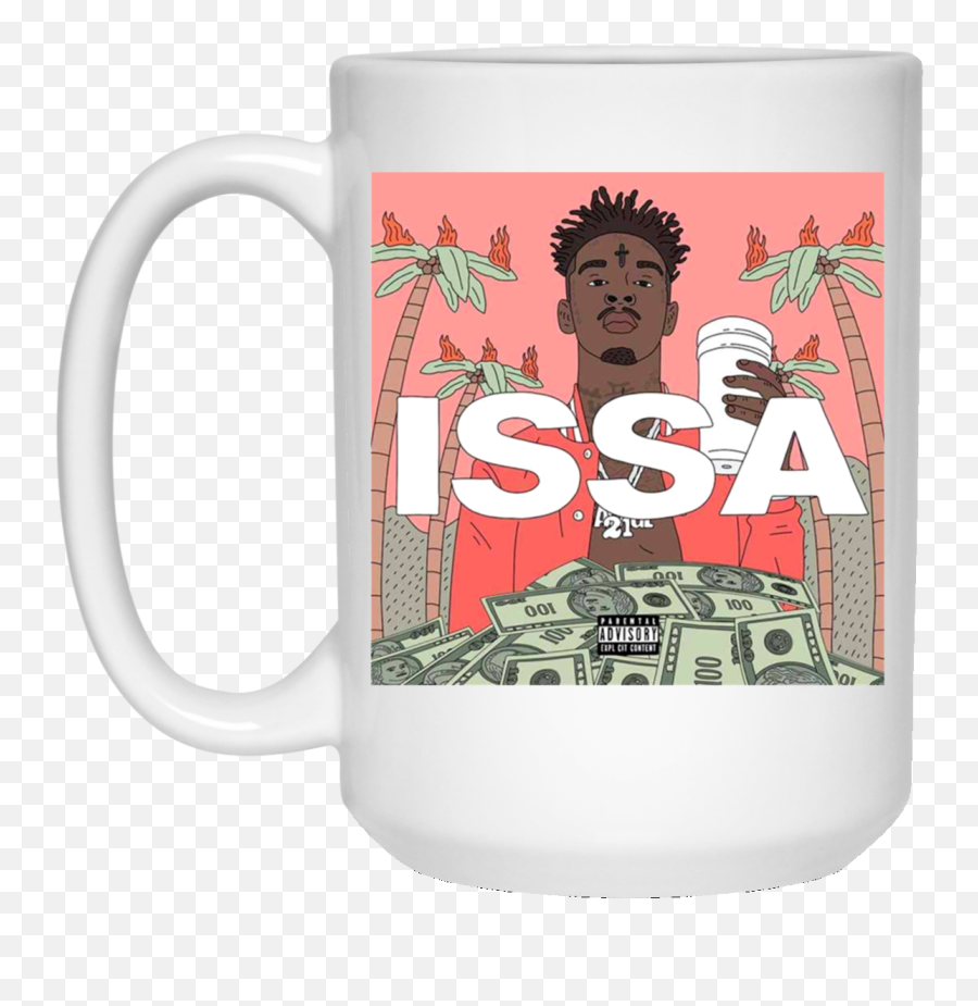 21 Savage Issa Album Cover 15 Oz White Mug Png