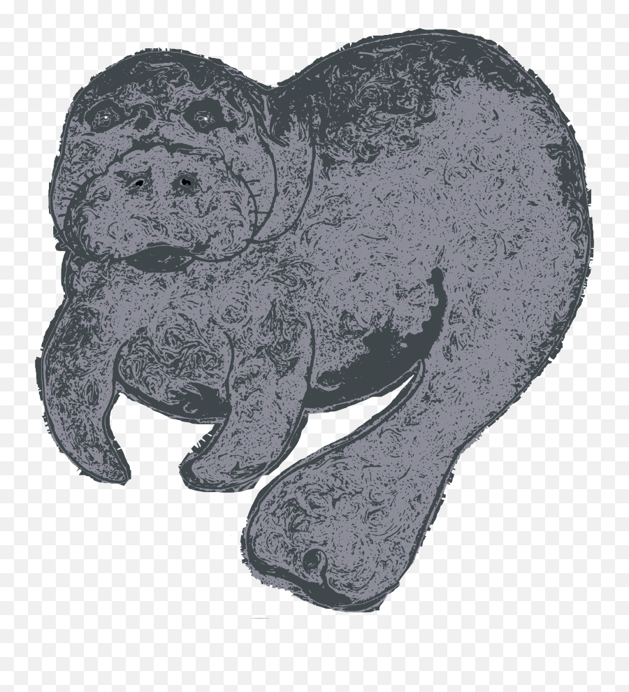 M Is For Manatee Lizbrownlee - Poet Pug Png,Manatee Png