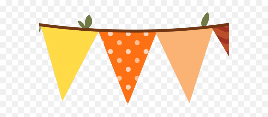 Fall Clipart Bunting - Banner Clipart Bunting Banner Pastel Fall Bunting Clipart Transparent Png,Banner Clipart Transparent Background