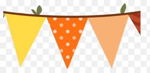 Fall Clipart Bunting - Banner Pastel Transparent png