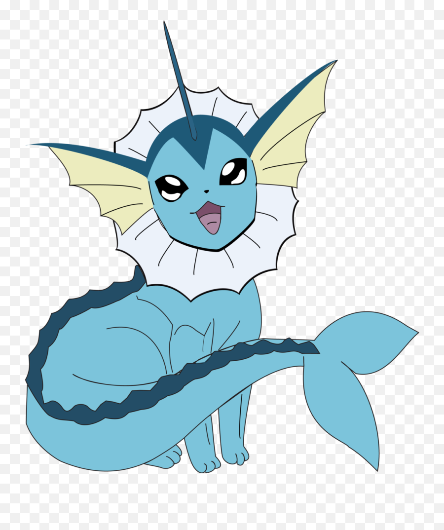 Download Vector Transparent Library Vaporeon Illustrator - Pokemon Eevee Evolution Vaporeon Png,Flareon Png