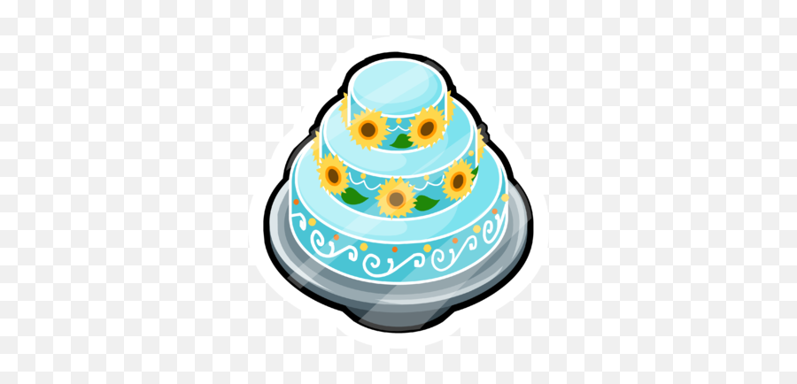 Birthday Cake Pin Club Penguin Wiki Fandom - Frozen Fever Cake Clipart Png,Birthday Cake Icon Png