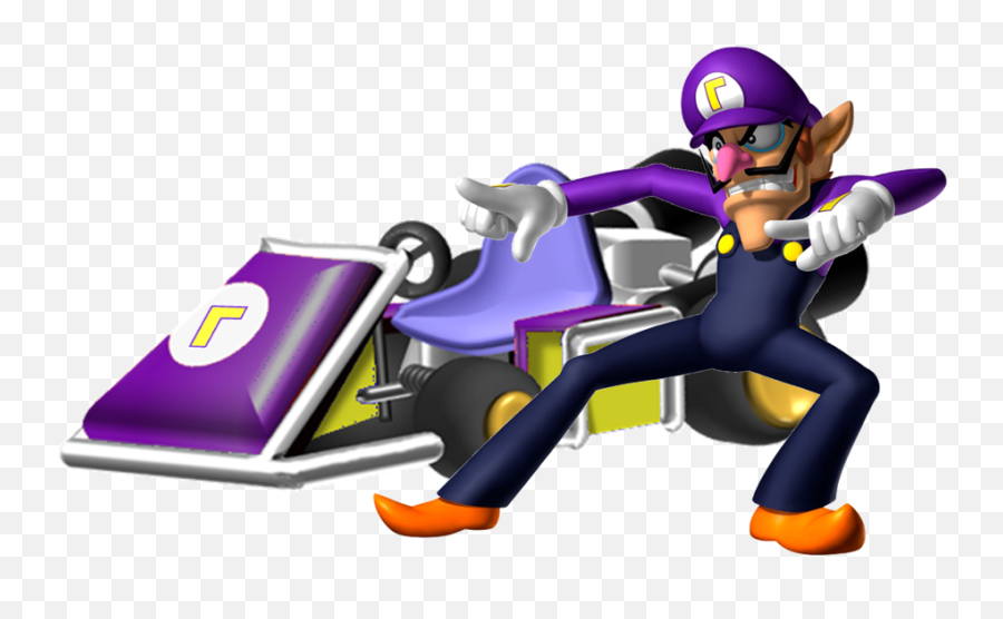 Waluigikartspecialpowers Png Fantendo - Wario And Waluigi,Waluigi Png