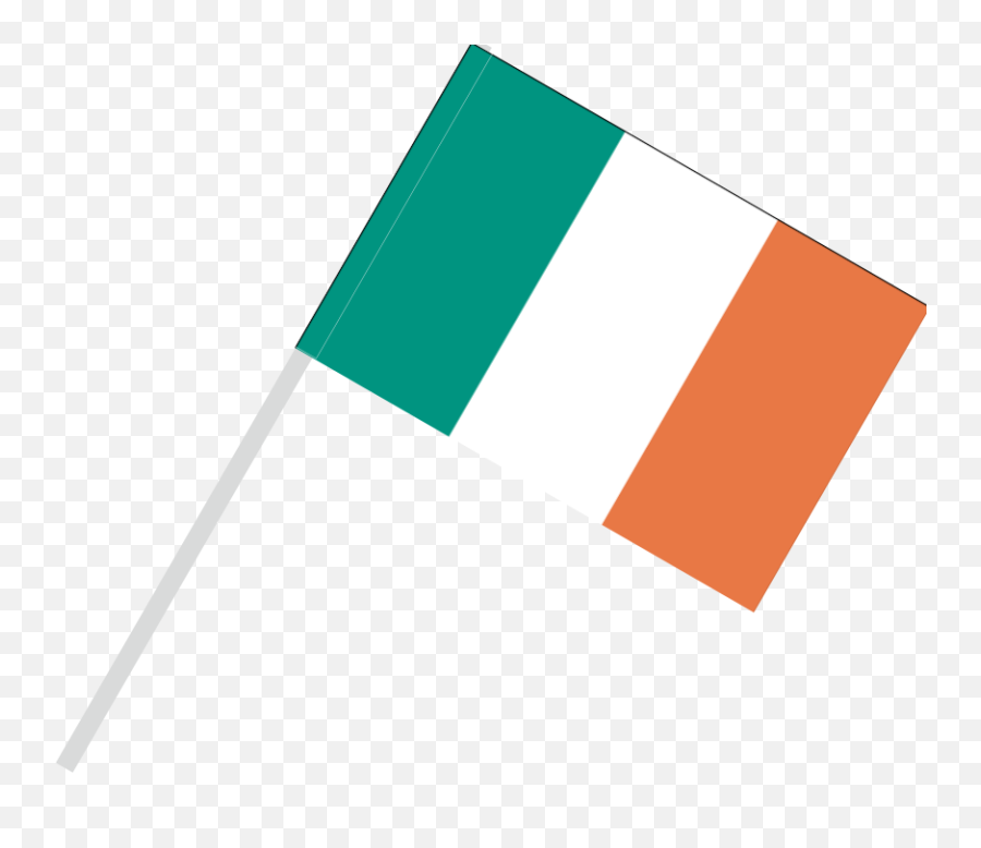 Irish Flag Png - Italian Flag With Flagpole,Ireland Flag Png