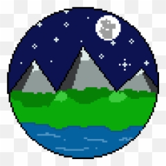 Starry Night - Terraria King Slime Pixel Art Png,Starry Night Png