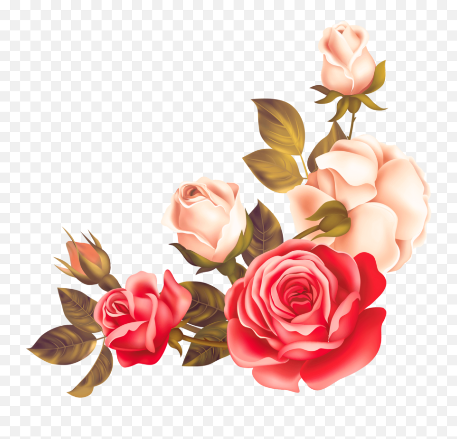 Bouquet Of Flowers Png Image Free - Transparent Flower Border Png,Bunch Of Flowers Png