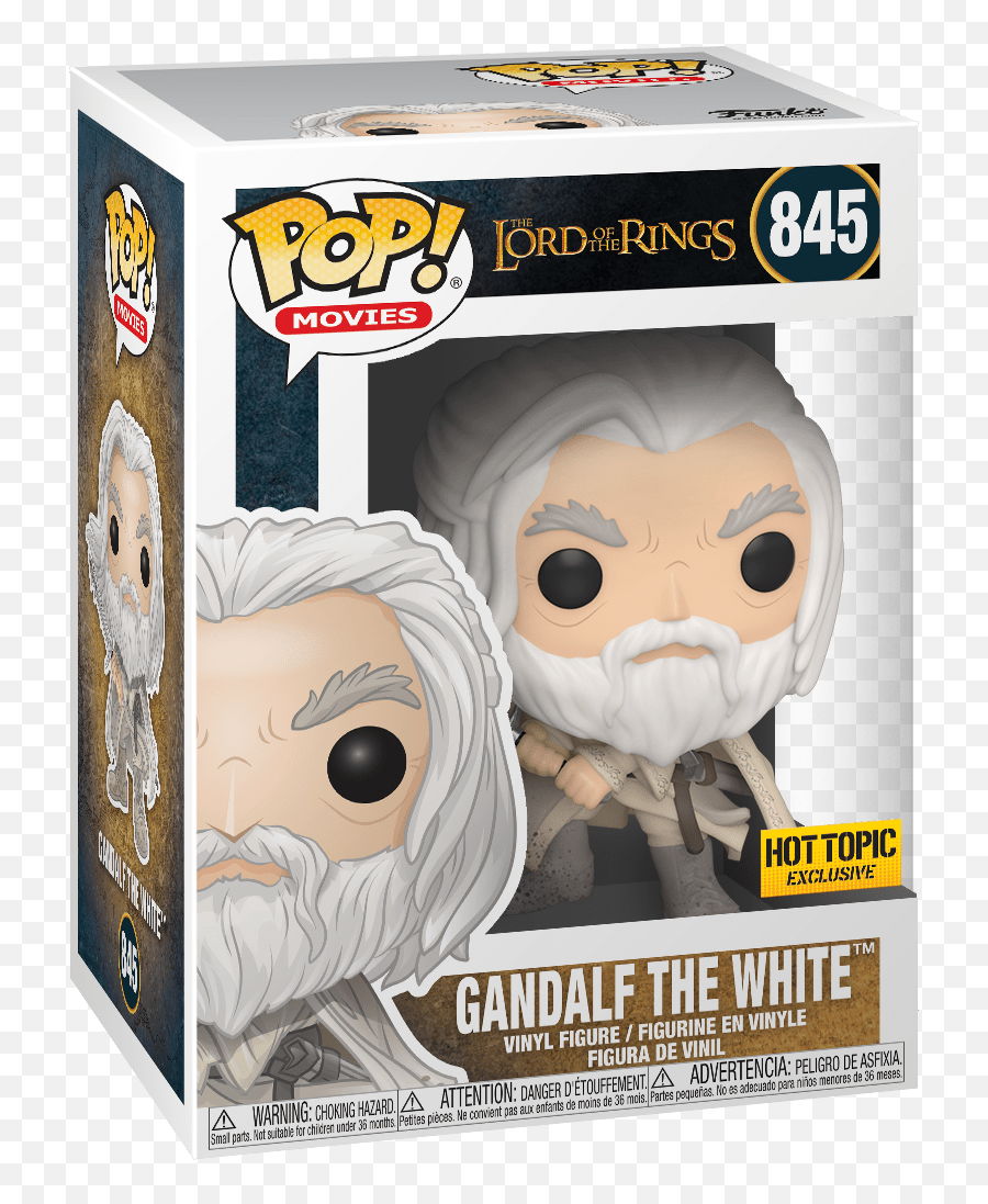 Gandalf The White Lord Of Rings Lotr Hot Topic In Stock - Funko Pop Lord Of The Rings Gandalf Png,Gandalf Png