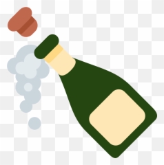 Champagne - Emoji Clipart Full Size png
